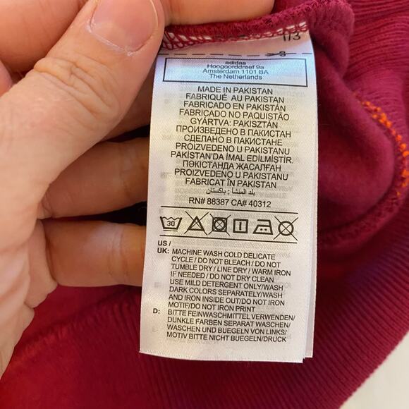 Adidas Womens Originals Legacy Burgundy Class of 72 Hoodie Sweatshirt PLUS 1X - Picture 10 of 11